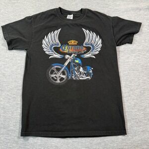 Corona Extra Shirt Men M Black Graphic Biker Chopper Wings Beer Promo Vintage